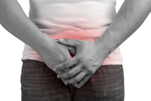 pijn bij een man met prostatitis