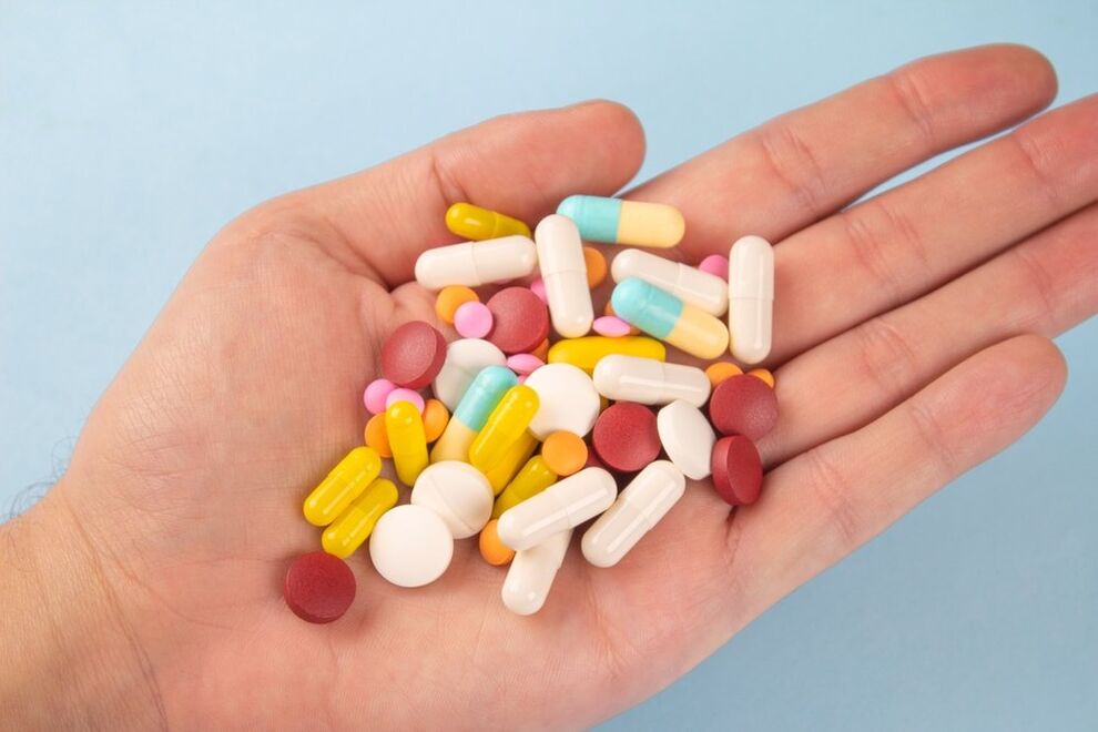 Verschillende medicijnen voor de behandeling van ontsteking van de prostaatklier