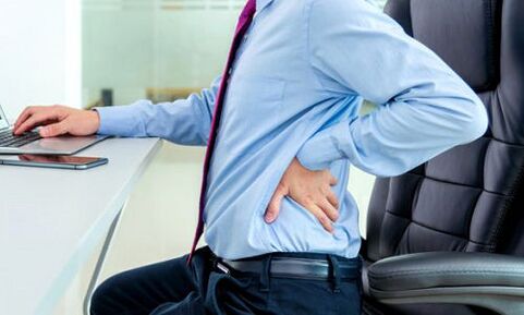 rugpijn met prostatitis